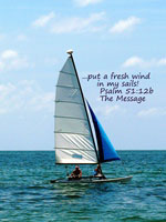 sailboat greeting card